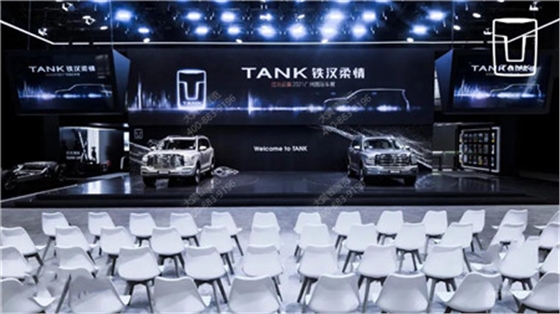 坦克SUV广州车展特装展台设计搭建