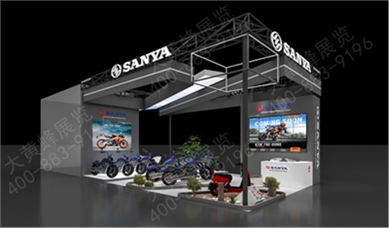 三雅摩托特装展台设计 三雅摩托特装展台设计
