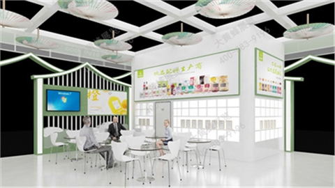 酒店餐饮展台设计搭建-德都食品