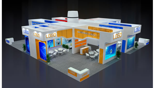 艺术玻璃展厅效果图