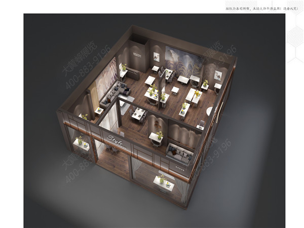 森名展台顶部效果图