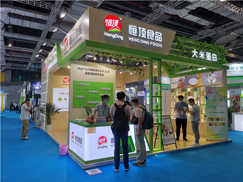 健康营养展展台设计案例恒顶