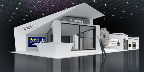 简纳斯门窗建博会展台设计搭建