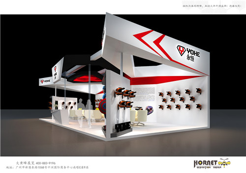 永恒头盔摩托车展台设计搭建