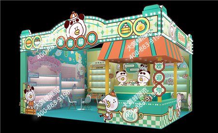 逗酱萌鸭成都玩具展位设计搭建