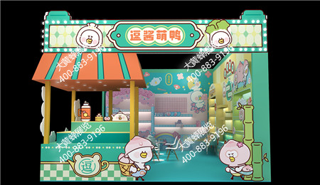 逗酱萌鸭成都玩具展位设计搭建