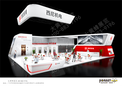 西尼机电电梯展展会设计搭建