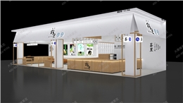 酒店餐饮展-日式风格展台设计搭建案例