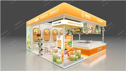 鲜活撞色风饮品展台：打造展会高吸睛度展示空间